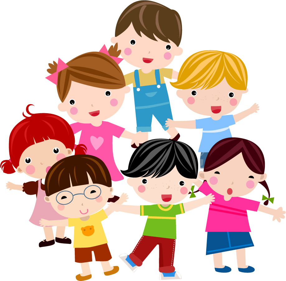 元気な子供が集合したクリップアート Cute Cartoon Children Characters Vector イラスト素材6 Npo法人もったいないジャパン